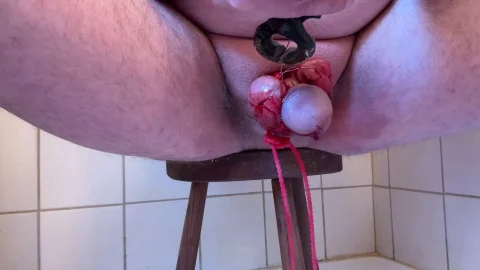Bloody CBT Needling – Deep Testicle Penetration