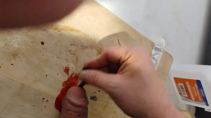 Bleeding Urethra Play Extreme Sounding and CBT
