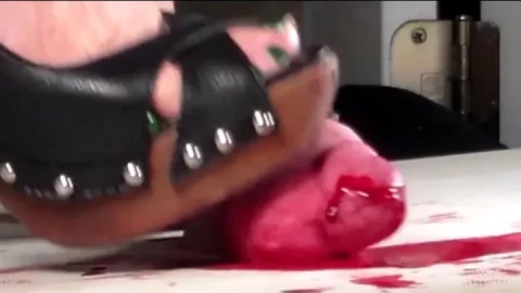 Bloody Merciless Stomping on Swollen Cock | PenisCrush.com