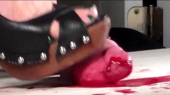 Bloody Merciless Stomping on Swollen Cock | PenisCrush.com