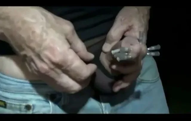 Needles Destroying Sensitive Cock Head