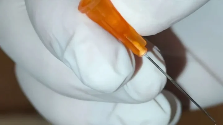 Bloody Needle Removal (Part 1) | PenisCrush.com