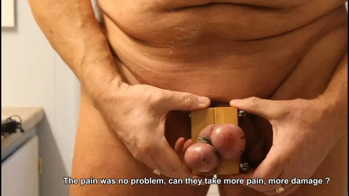 Slave Carl’s separated balls punishment (Part 2) | PenisCrush.com