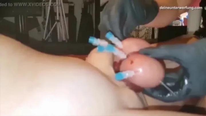 Needles Through Cock and Scrotum | PenisCrush.com